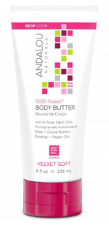 Andalou Naturals 1000 Roses Velvet Soft Body Butter (236ml) - Lifestyle Markets