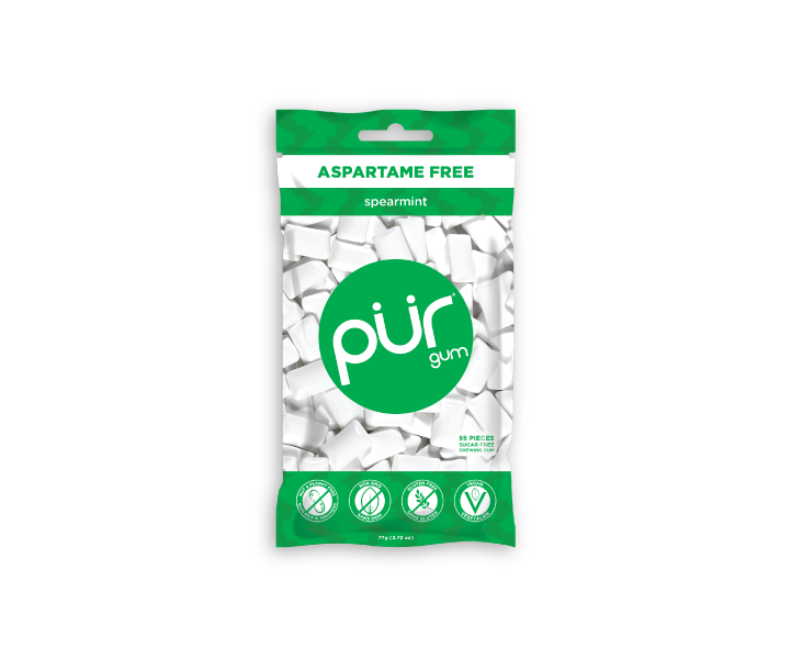 PUR Spearmint Gum (80g) - Lifestyle Markets