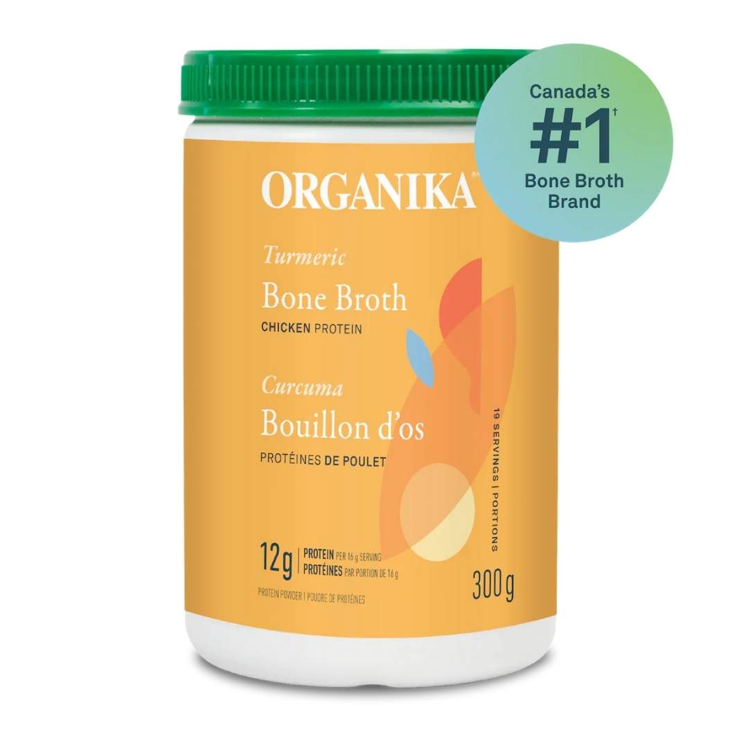Organika Chicken Bone Broth Protein Powder - Turmeric (300g) - Lifestyle Markets