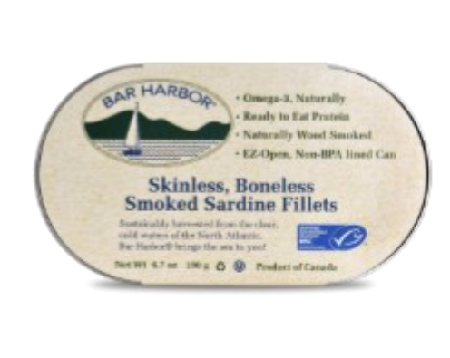 Bar Harbor Skinless, Boneless Smoked Sardine Fillets (190g) - Lifestyle Markets
