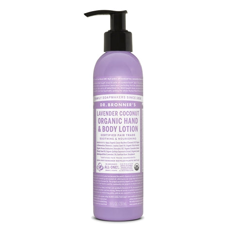 Dr. Bronner's Organic Hand & Body Lotion - Lavender Coconut (237ml) - Lifestyle Markets