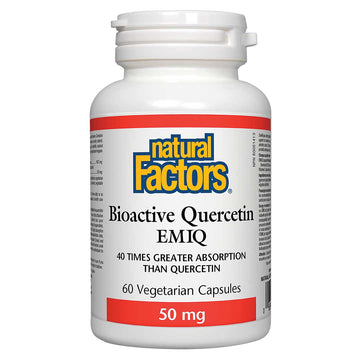 Natural Factors Bioactive Quercetin EMIQ (60 VCaps) - Lifestyle Markets