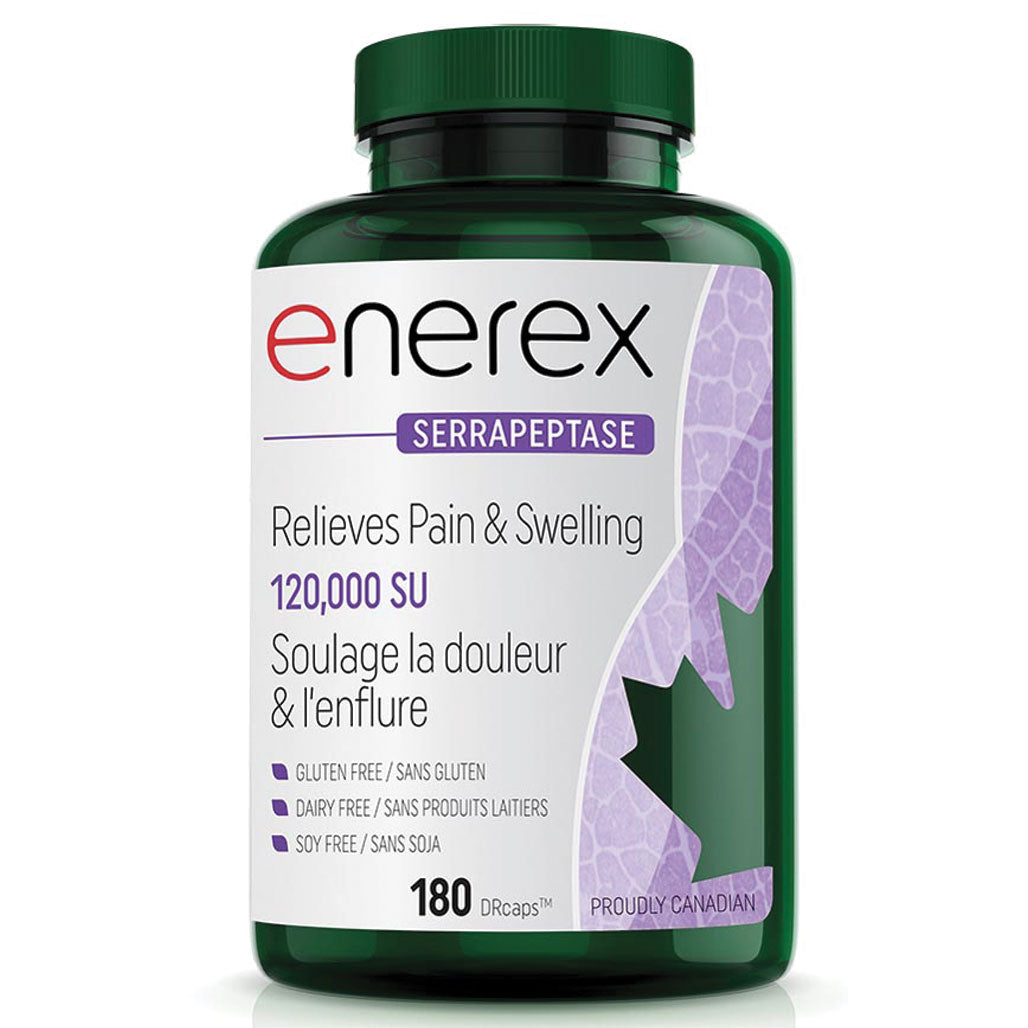Enerex Serrapeptase 120,000 SU (180 DRCaps) - Lifestyle Markets