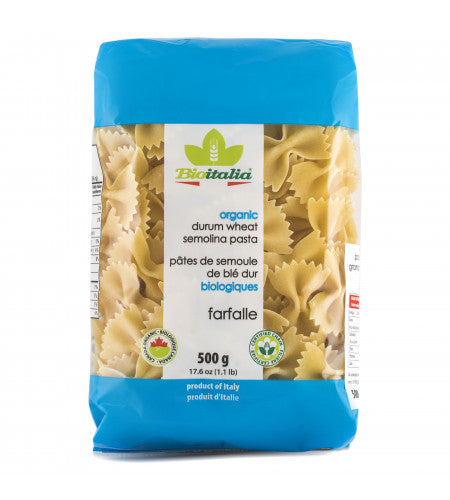 Bioitalia Organic Durum Wheat Pasta - Farfalle (500g) - Lifestyle Markets