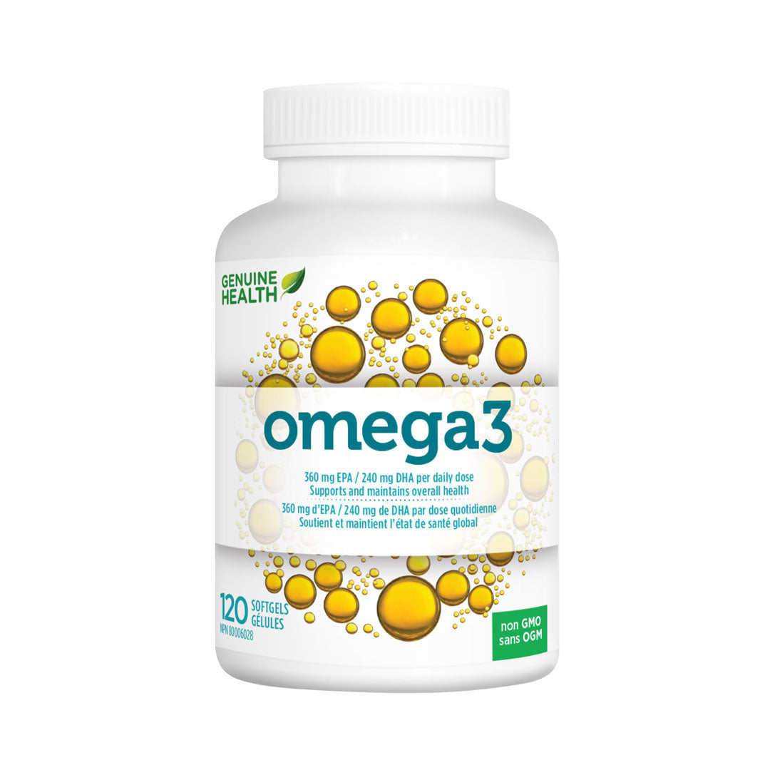 Genuine Health omega3 (120 SoftGels) - Lifestyle Markets