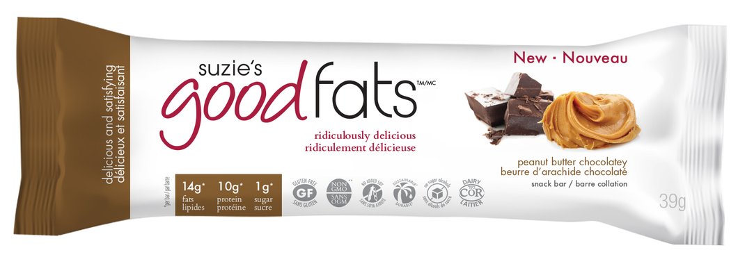 Love Good Fats Snack Bar - Peanut Butter Chocolatey (39g) - Lifestyle Markets