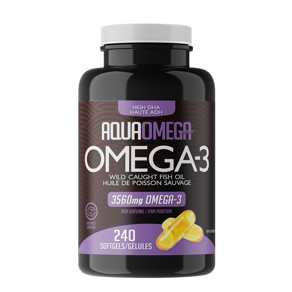 AquaOmega High DHA Fish Oil (240 Softgels) - Lifestyle Markets