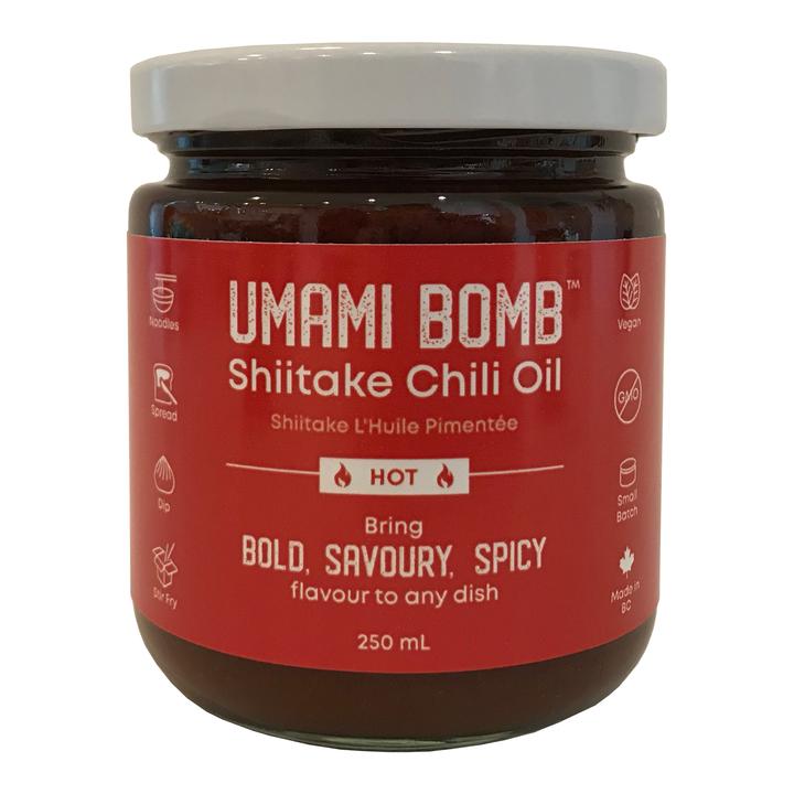Vumami Foods Umami Bomb Shiitake Chili Oil - Hot (250ml) - Lifestyle Markets
