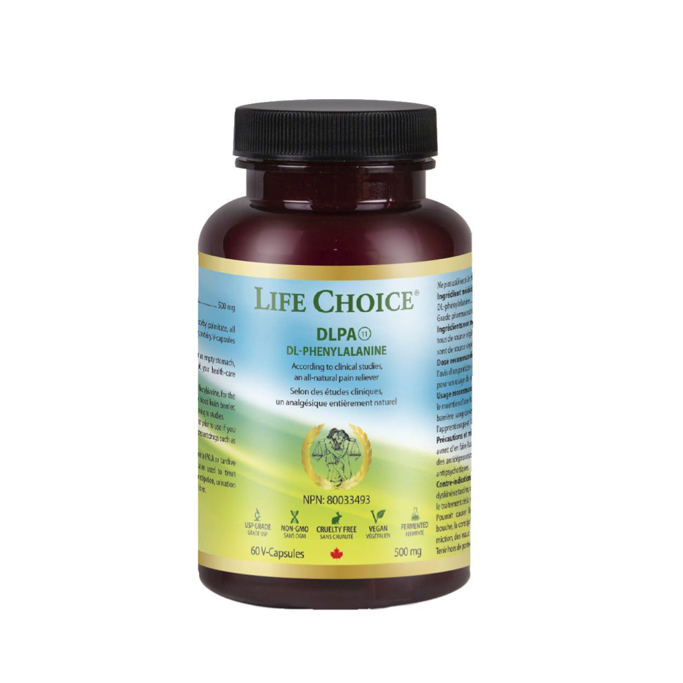 Life Choice DLPA DL- Phenylalanine (60 Vegetable Capsules) - Lifestyle Markets
