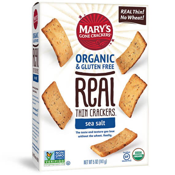 Mary's Organic Crackers Real Thin Sea Salt (142g) - Lifestyle Markets
