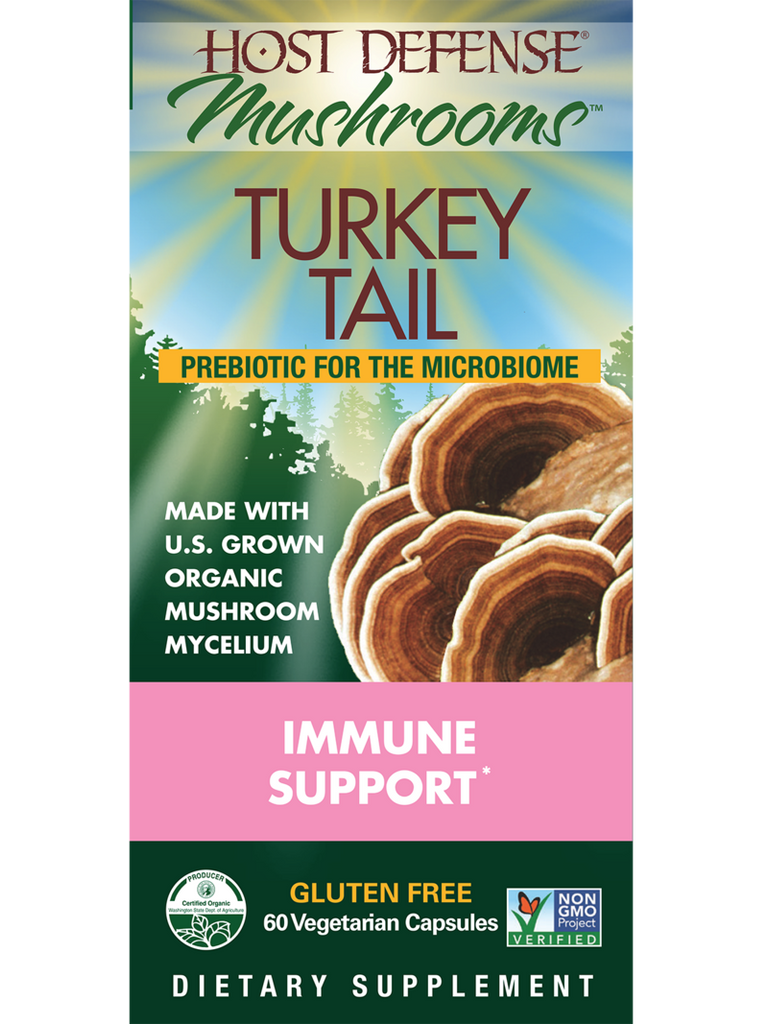 Host Defense Turkey Tail (60 Vegetarian Capsules) - Lifestyle Markets