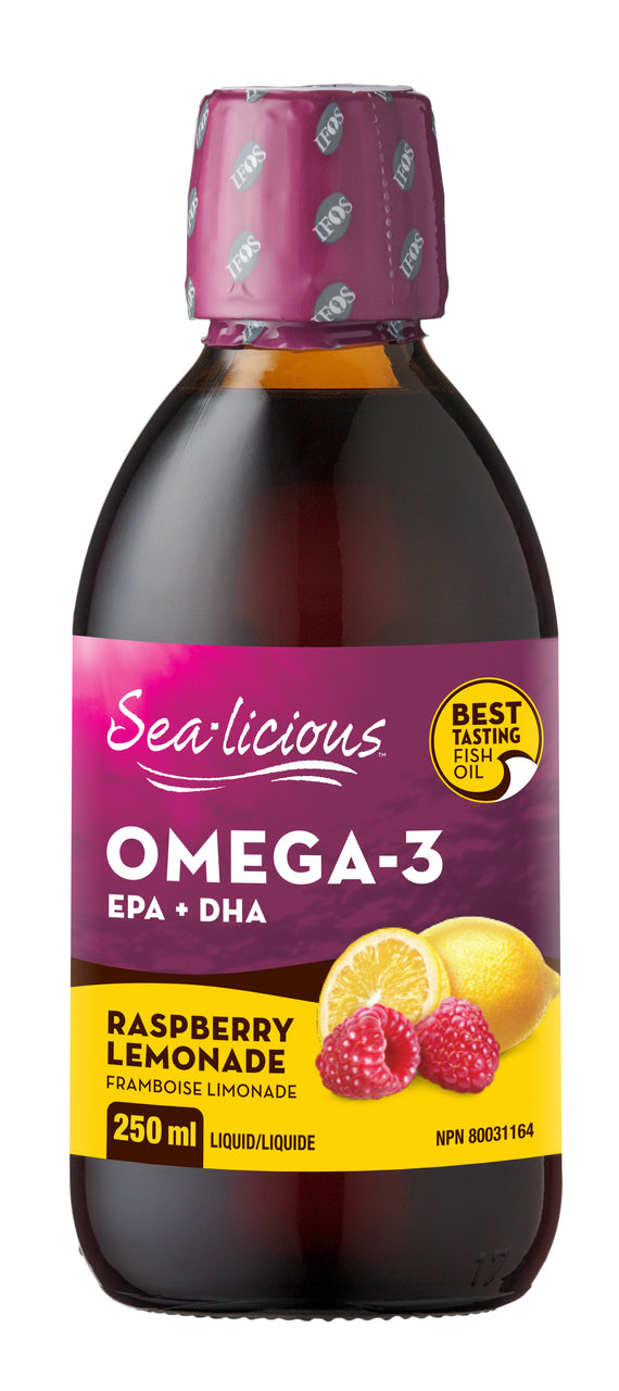 Sea-licious Omega-3 EPA + DHA - Raspberry Lemonade (250ml) - Lifestyle Markets