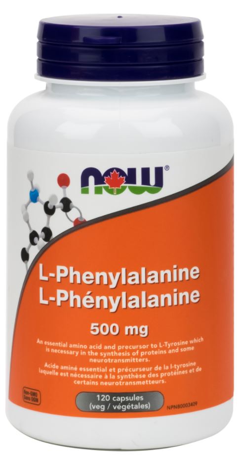 Now L-Phenylalanine (500mg) (120 Capsules) - Lifestyle Markets