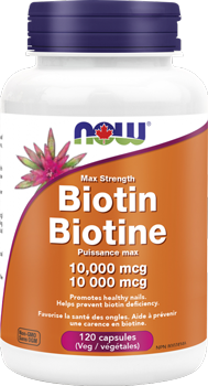 Now Max Strength Biotin (10,000Mcg) (120 Capsules) - Lifestyle Markets