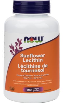 Now Sunflower Lecithin (100 SoftGels) - Lifestyle Markets