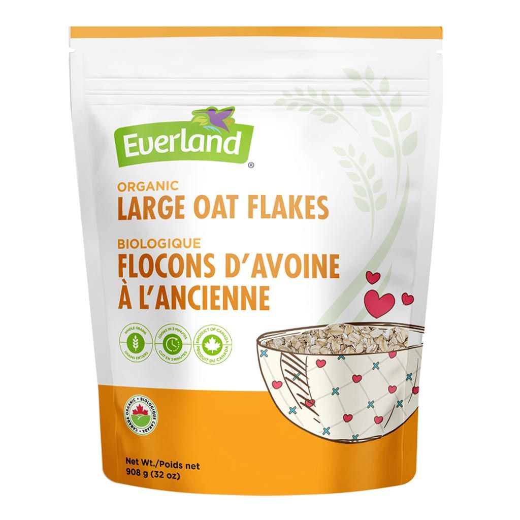 Everland Organic Large Oat Flakes (908g) - Lifestyle Markets
