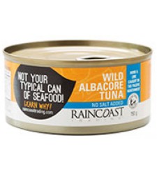 RainCoast Trading Wild Albacore Tuna No Salt (150g) - Lifestyle Markets