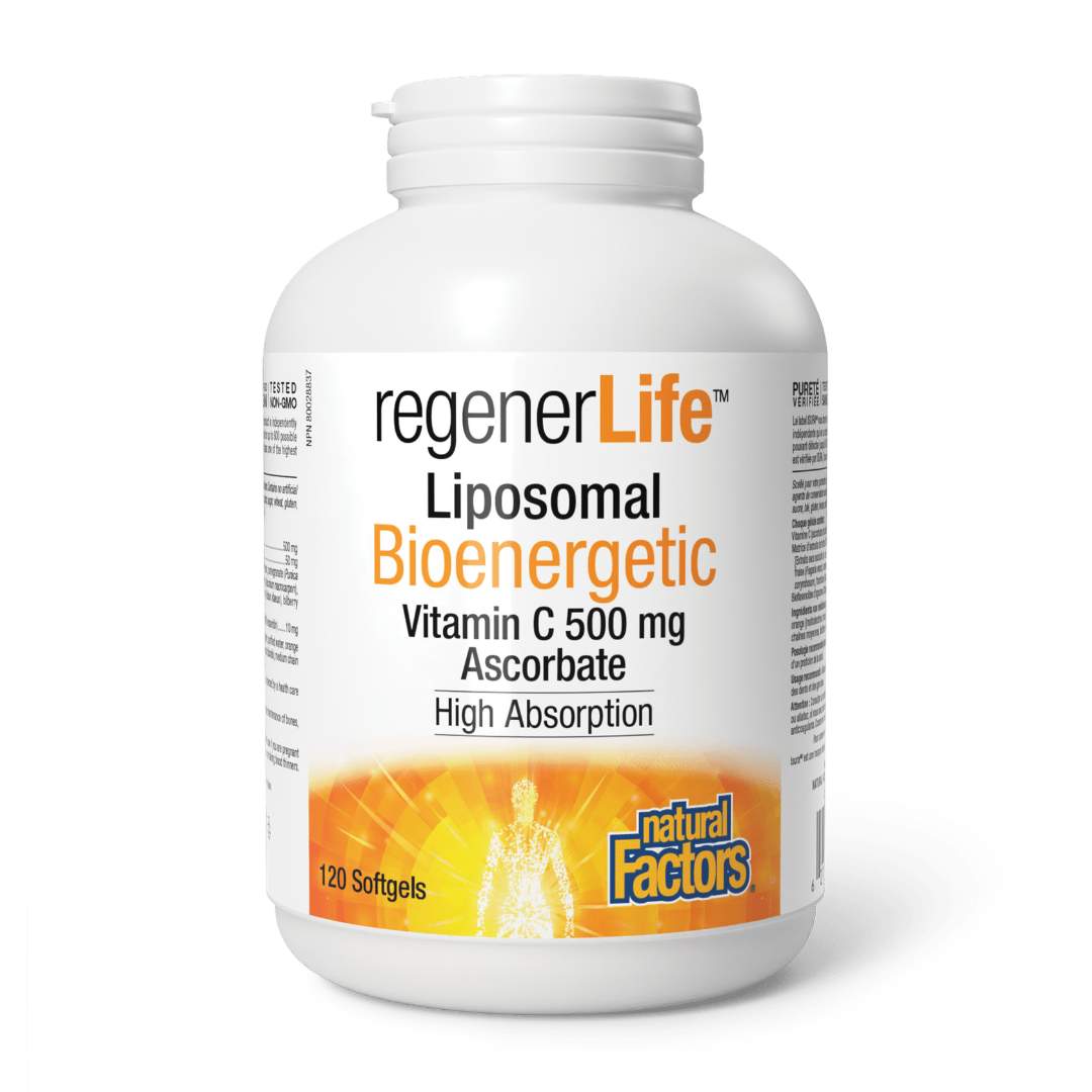 Natural Factors Regenerlife Liposomal Vitamin C (120sgels) - Lifestyle Markets