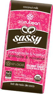 Zazubean Sassy - Pomegranate & Hazelnut with Coconut Sugar (85g) - Lifestyle Markets