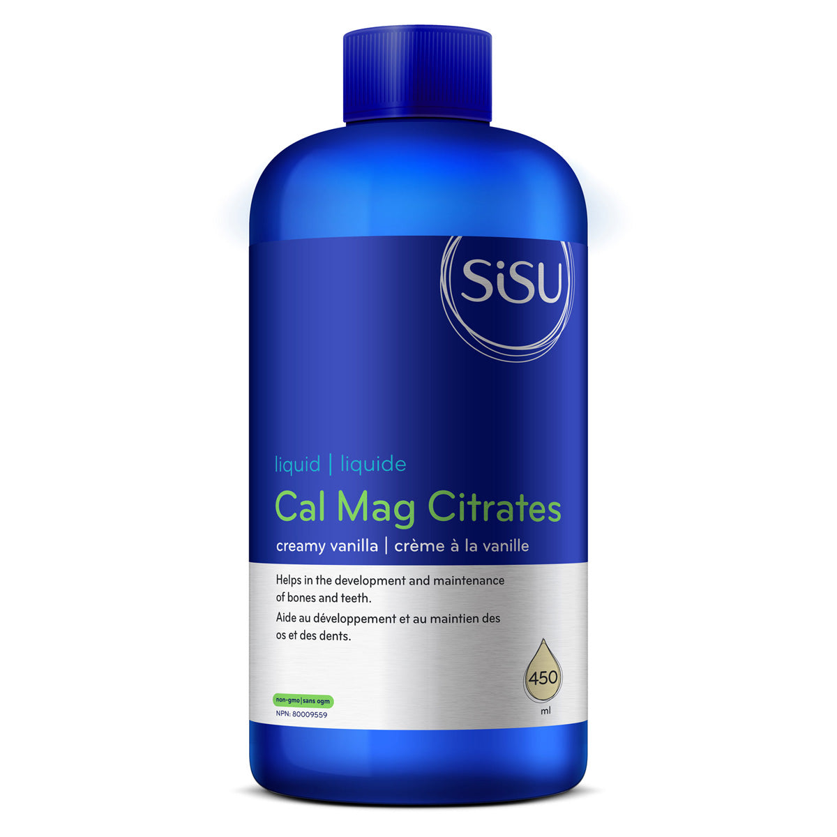Sisu Calcium & Magnesium Citrate Liquid - Creamy Vanilla (450ml) - Lifestyle Markets