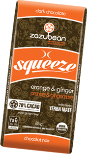Zazubean Squeeze - Orange & Ginger with Yerbe Mate (85g) - Lifestyle Markets
