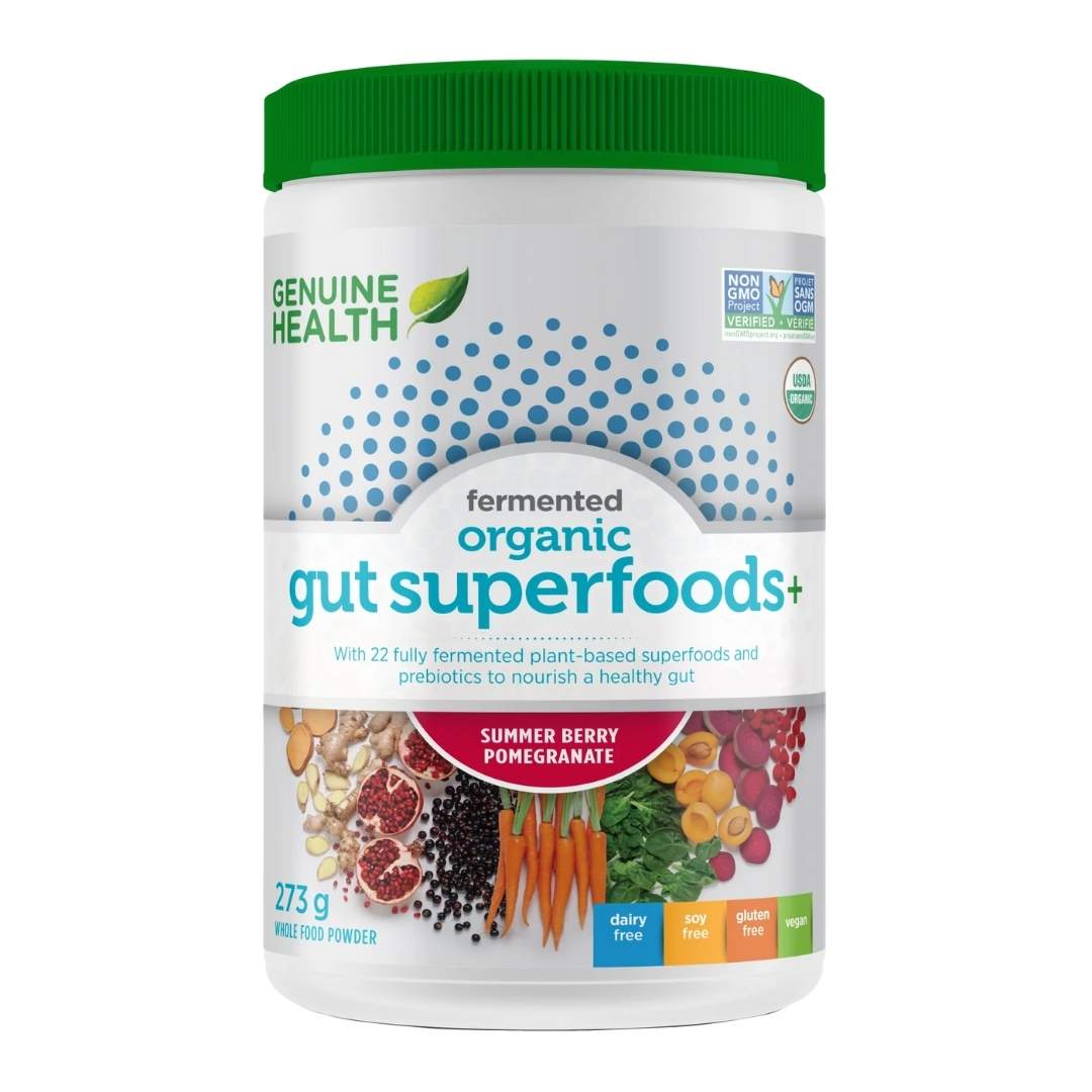 Genuine Health Fermented Organic Gut Superfoods+ - Summer Berry (273g) - Lifestyle Markets