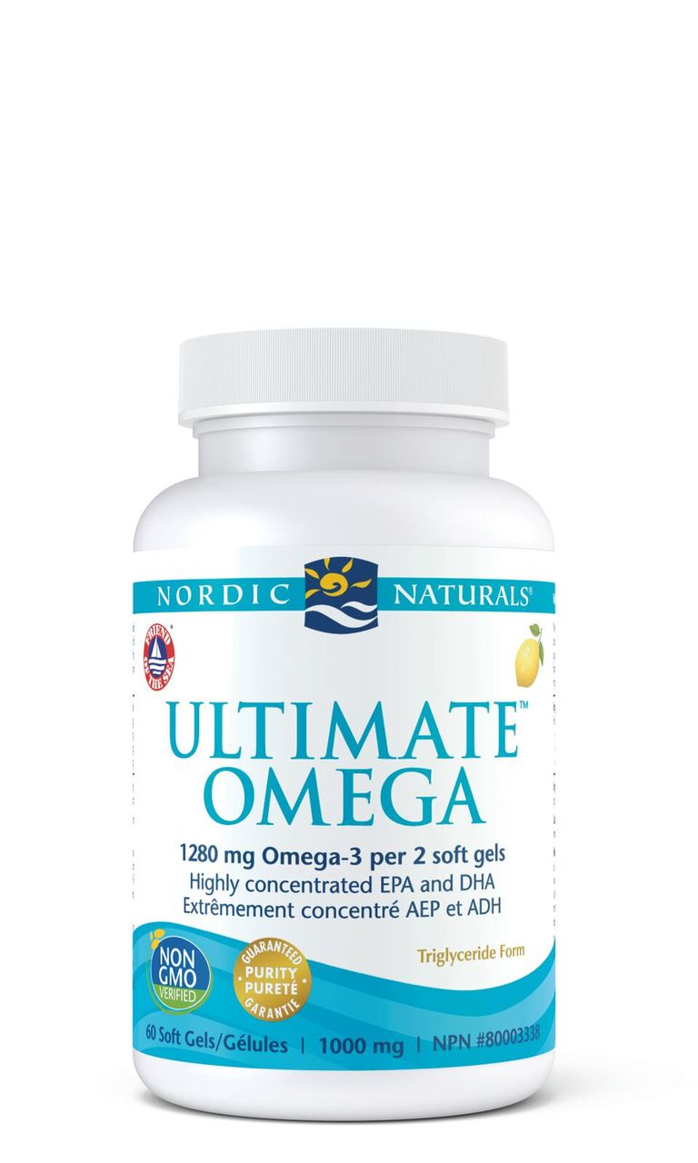 Nordic Naturals Ultimate Omega - Lemon (1000mg) (60 Soft Gels) - Lifestyle Markets