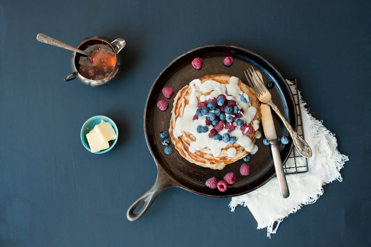 Overnight Oatmeal Yogurt Pancakes