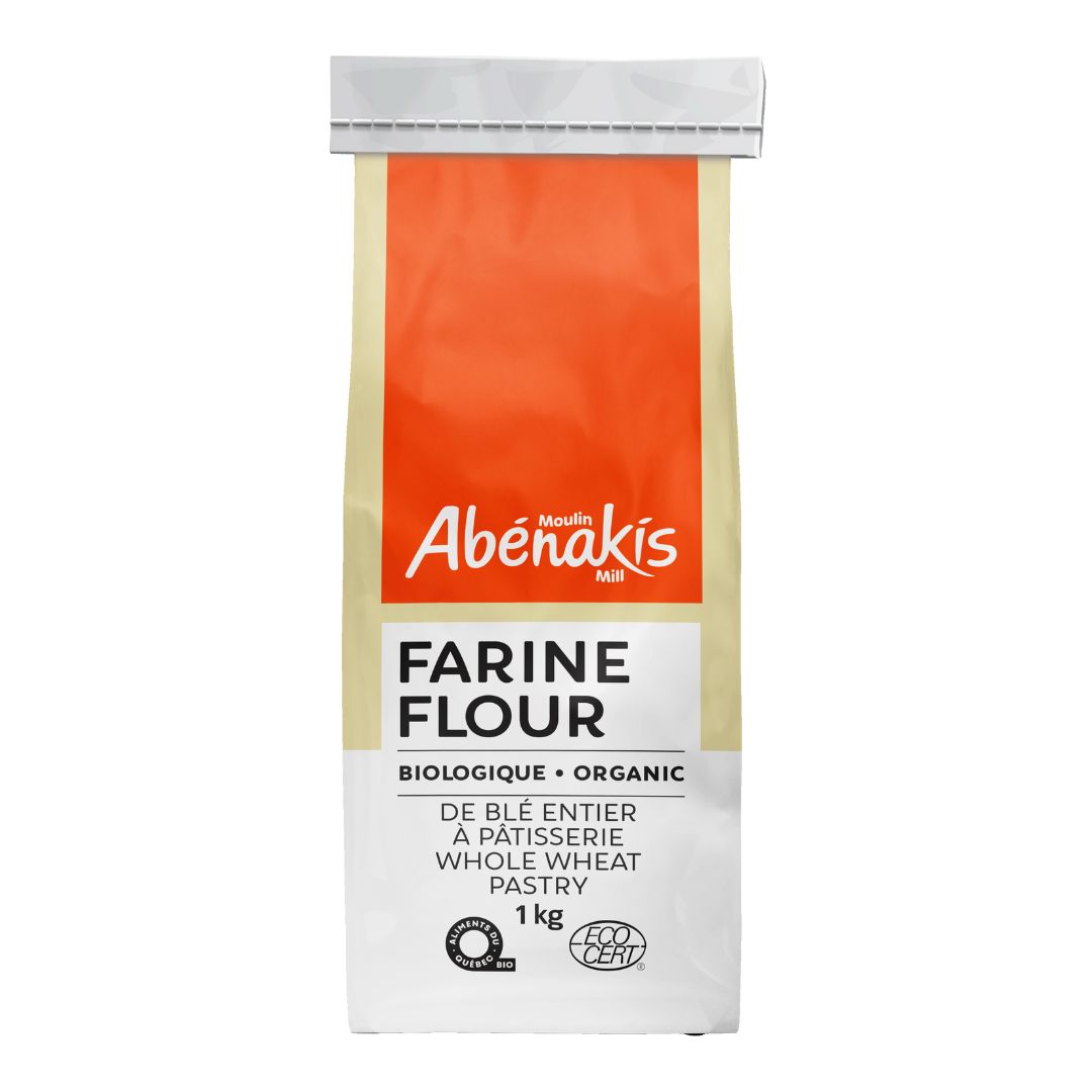 Abenakis Mill Organic Whole Wheat Pastry Flour (1kg) - Lifestyle Markets