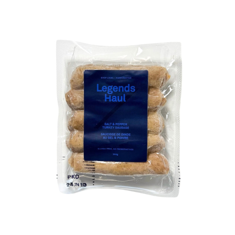 Legends Haul Salt and Pepper Turkey Sausages (344g) - Lifestyle Markets