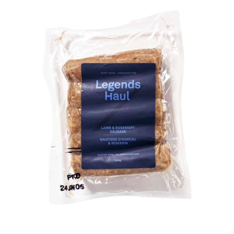 Legends Haul Lamb and Rosemary Sausages (344g) - Lifestyle Markets