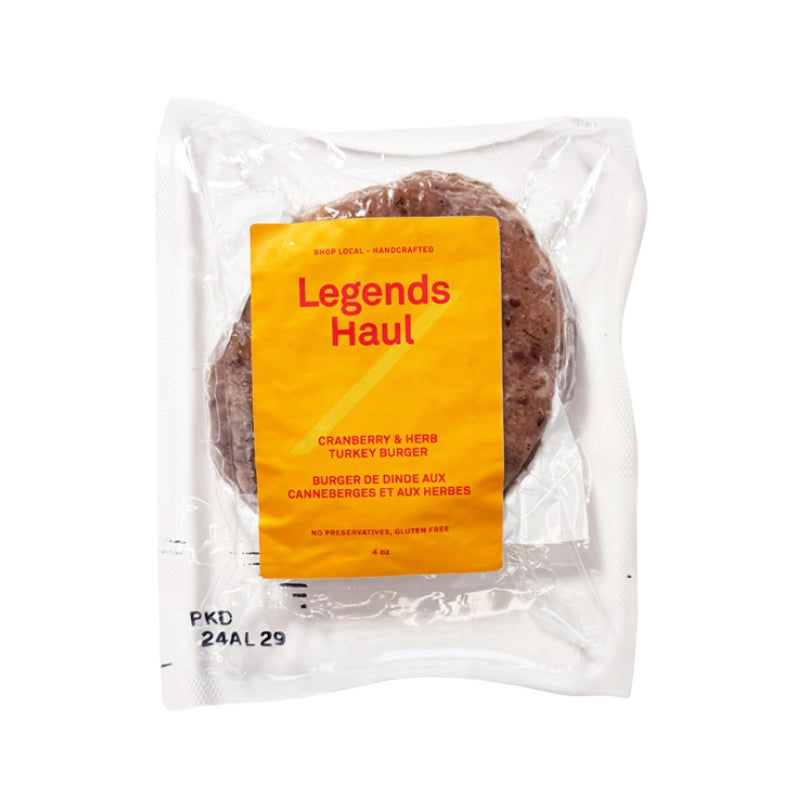 Legends Haul Cranberry & Herb Turkey Burger (2Pc) - Lifestyle Markets