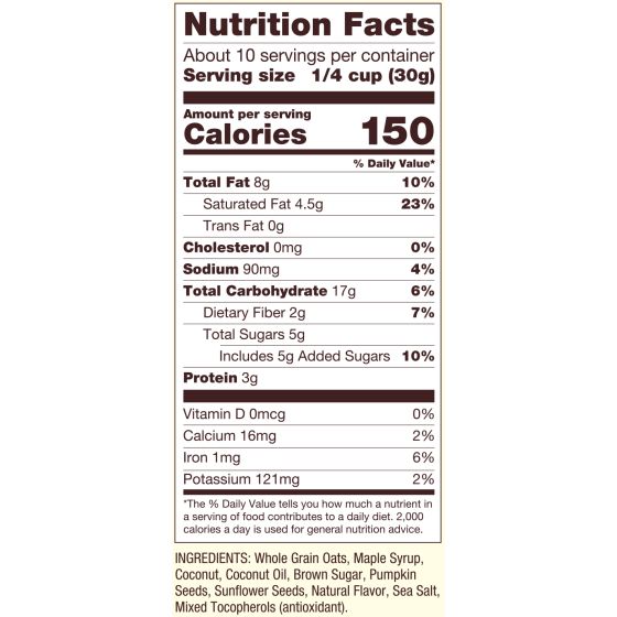Bob's Red Mill Homestyle Granola - Maple Sea Salt (312g) - Lifestyle Markets