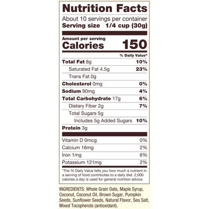 Bob's Red Mill Homestyle Granola - Maple Sea Salt (312g) - Lifestyle Markets