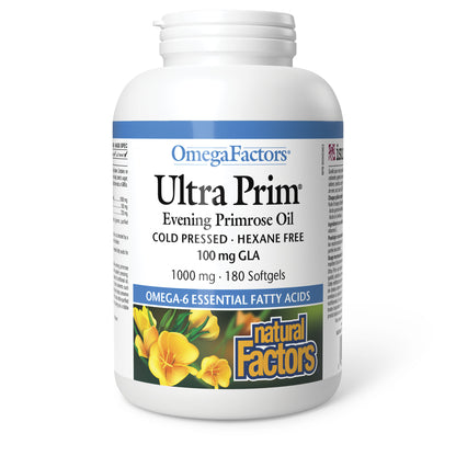 Natural Factors Ultra Prim Evening Primrose Oil 1000mg (Softgels)