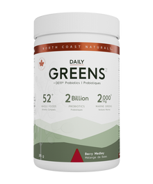 North Coast Naturals Daily Greens - Berry Medley (285g) - Lifestyle Markets