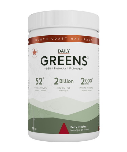 North Coast Naturals Daily Greens - Berry Medley (285g) - Lifestyle Markets