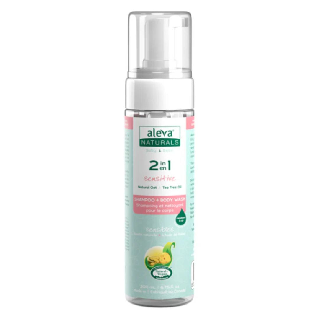 Aleva Naturals Baby Sensitive Shampoo + Body Wash (200ml) - Lifestyle Markets