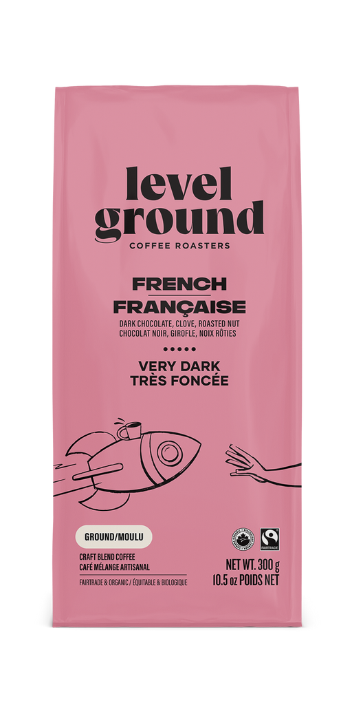 Level Ground Coffee - French Roast Ground (300g)