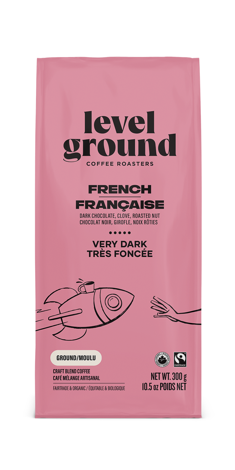 Level Ground Coffee - French Roast Ground (300g)