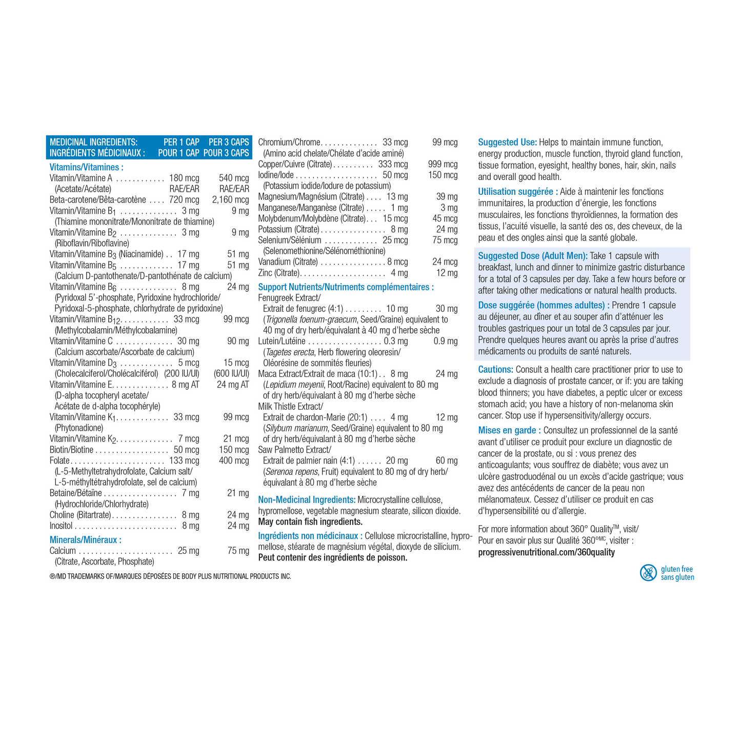 Progressive Men's MultiVitamin (60 VCaps) - Lifestyle Markets