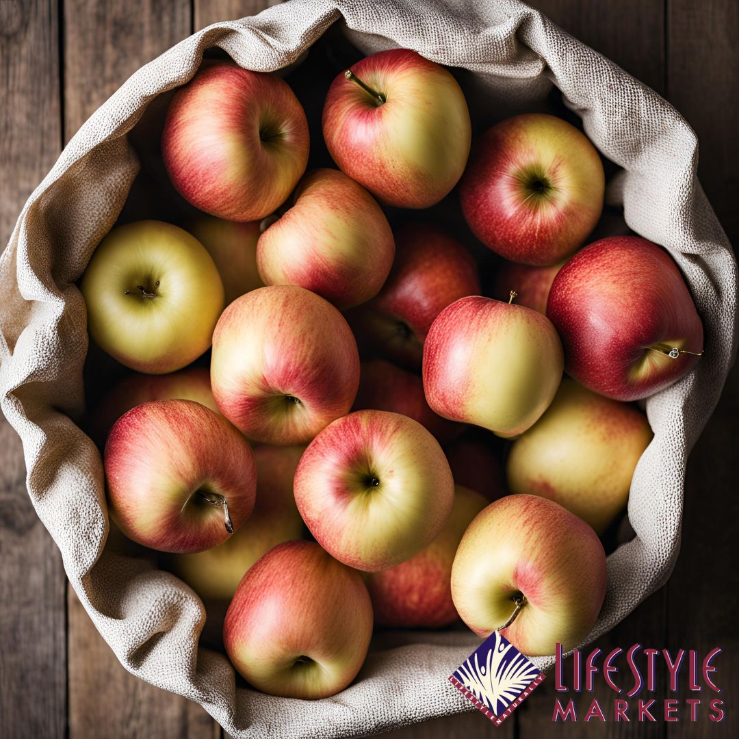 Certified Organic Ambrosia Apples (3 lb. bag) - Lifestyle Markets