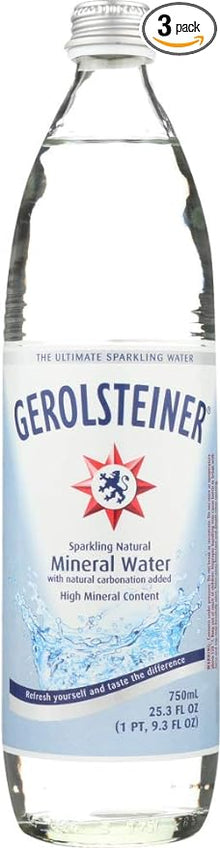 Gerolsteiner Carbonated Natural Mineral Water (750ml)