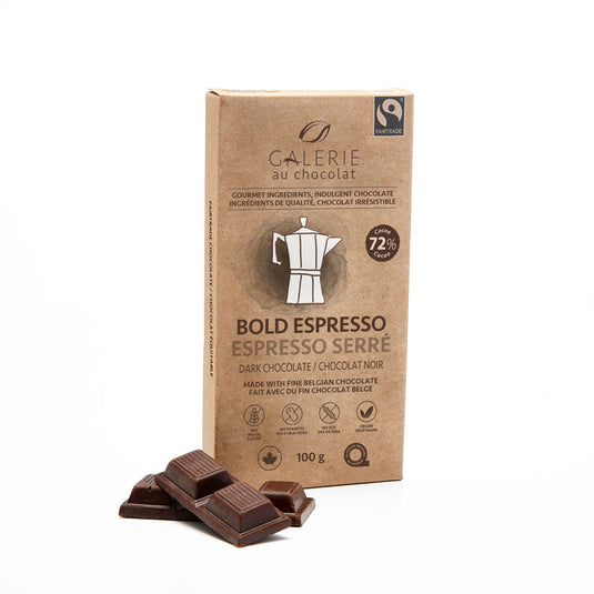 Galerie Au Chocolat Bold Espresso 72% (100g) - Lifestyle Markets