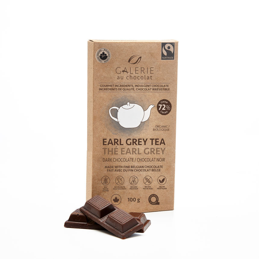 Galerie Au Chocolat Dark Chocolate Earl Grey Tea (100g) - Lifestyle Markets