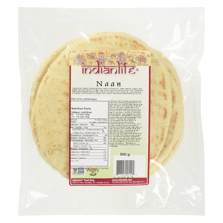 Indianlife Naan (500g) - Lifestyle Markets