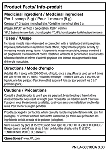 PVL 100% Creapure German Creatine (410g)