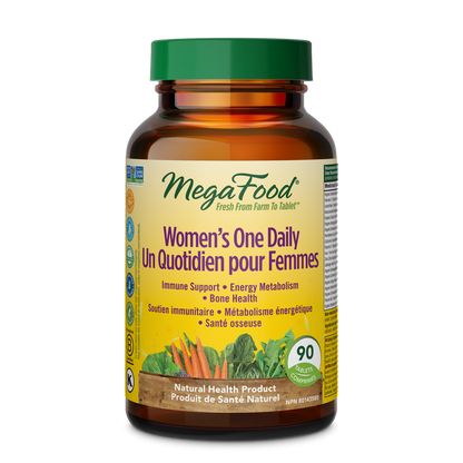 MegaFood Women's One Daily supplement bottle on a white background