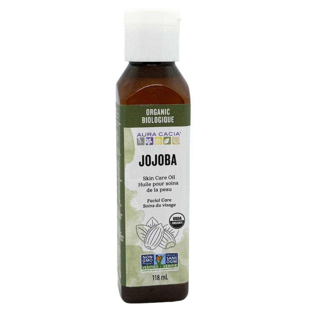 Aura Cacia Organic Jojoba Oil (118ml) - Lifestyle Markets