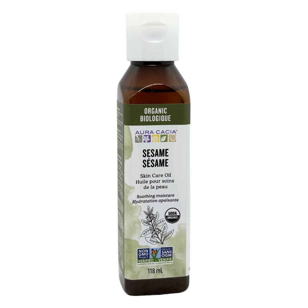 Aura Cacia Organic Sesame Oil (118ml) - Lifestyle Markets